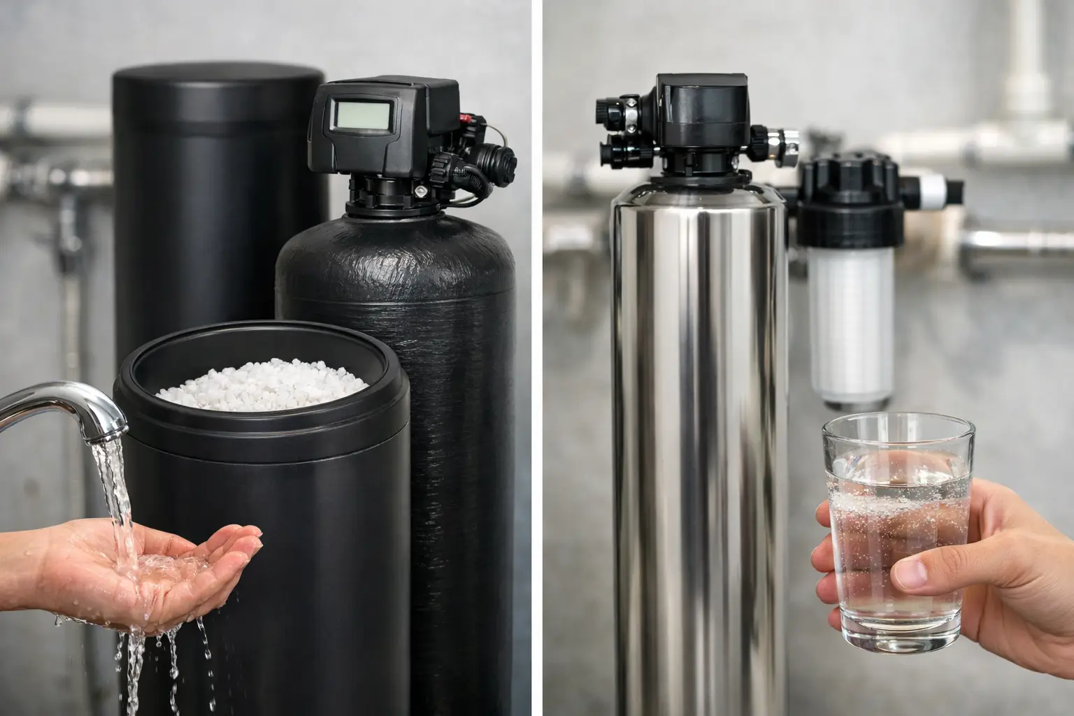 Water Softener vs Salt Free Conditioner