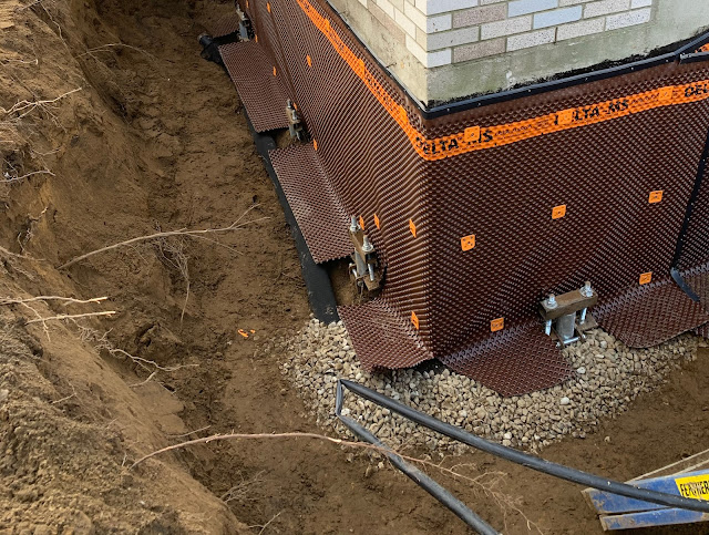 Exterior foundation membrane Exterior foundation membrane